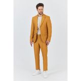 Alfredo Erkek Yellow İlkbahar-Yaz Slim Fit 2'li Takım Elbise Yellow 56/6