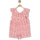 Alg Kız Çocuk Yazlık Şortlu Tulum - Pamuklu Soft Kumaş - 2 Yaş - Pembe
