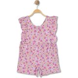 Alg Kız Çocuk Yazlık Şortlu Tulum - Pamuklu Soft Kumaş - 3 Yaş - Lila