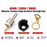 Algaride Motorlu Testere 4500 5200 5800 Uyumlu Stop Anahtarı Kontağı Seti Dayanıklı Stop Düğmesi Tamir Parça