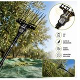 Algaride Olivpowr Master Zeytin Badem Ceviz Hasat Makinesi Paralel Aynı Yönlü Çırpıcı 3,2 Metre Teleskopik 8 Karbon Fiber Çubuk Ayarlanabili