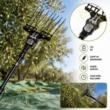 Algaride Olivpowr Master Zeytin Badem Ceviz Hasat Makinesi Paralel Aynı Yönlü Çırpıcı 3,2 Metre Teleskopik 8 Karbon Fiber Çubuk Ayarlanabilir Devir Ve Vuruş
