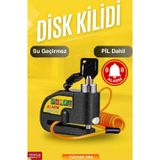 AlGeliyo Alarmlı Motosiklet Disk Kilidi Çelik Gövde Yüksek Sesli Alarm Hatırlatma Kablolu Premium Model