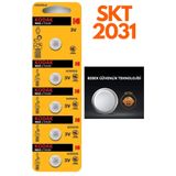 AlGeliyo Kodak Cr 2016 3 Volt Pil 5'li Paket Pil Anahtar Pili Kumanda Pili Araba Anahtar Pili