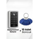 AlGeliyo Rfıd Şifreli Kapı Kilidi Şifreli ve Kartlı Geçiş Sistemi Kartlı Geçiş Kontrol Sistemi 10Boncuklı