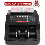 AlGeliyo Şarjlı Seyyar Kablosuz Karışık Para Sayma Makinesi, Tl ve Euro Karışık Sayım - Dolar Adet Sayım + Müşteri Ekranı