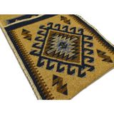 Algelsineve Çift Bölmeli Kilim Desen Heybe Çanta (Motosiklet & E-Bisiklet) | Mavi