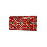 Algelsineve Kamış Dolgulu Şark Köşesi Yastığı, 40 X 90 cm Kırmızı, Doğal Sazlık İçerikli, Otantik Ürün, Fermuarlı Kilim Kılıf