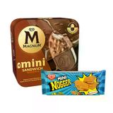 Algida Mini Nogger & Magnum Mini Sandwich İkilisi Algida Mini Nogger & Magnum Mini Sandwich İkilisi 2 Adet