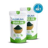 Algolina Spirulina Tozu 100 Gr (2 adet) "Türkiye'nin İlk %100 Yerli Üretimi" (Yeşil)