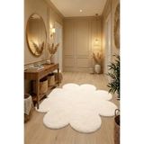 ALgorand Home Papatya Model Yumuşak Peluş Dekoratif Salon Oturma Odası Halısı