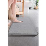 ALgorand Home Yıkanabilir Kaymaz taban Peluş Yumuşacık 40x60 Gri Banyo Paspası