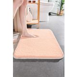 ALgorand Home Yıkanabilir Kaymaz taban Peluş Yumuşacık 40x60 Pembe Banyo Paspası