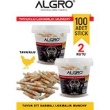 Algro %100 Tavuk Göğüs Etli Lokmalık Munchy Stick 50 Adet