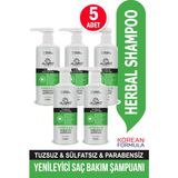 Algro Greenline Bitki Özlü Yenileyici Saç Bakım Şampuanı Hızlı Uzama Etkili Tuzsuz Sülfatsız 500 MLX5ADET