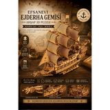 ALGWOOD Ghost Ship Minyatür Ahşap Maket | Korsan Gemisi | 3D Puzzle DIY Kendin Yap | 823 Parça Hobi Seti