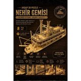 ALGWOOD Steam Boat Minyatür Ahşap Maket | Nehir Gemisi | 3D Puzzle DIY Kendin Yap | 713 Parça Hobi Seti