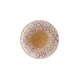 Alhambra Burgundy Gourmet 17CM 12 Adet Porselen Düz Tabak Bordo