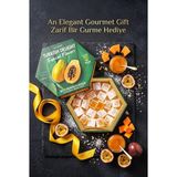 Ali Baba Çarkıfelek Meyvesi Aromalı Lokum 240 gr - Lüks Yeşil & Pembe Altıgen Kutu, Kahve Yanı Ikramlık
