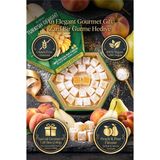 Ali Baba Şeftali ve Armut Aromalı Türk Lokumu 240 g | Özel Altıgen Hediye Kutusu, Glutensiz & Vegan