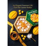 Ali Baba Tropical Flavors Mango Aromalı Lokum 240 gr - Lüks Yeşil Altıgen Kutu, Kahve Yanı İkramlık