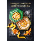Ali Baba Tropical Flavors Papaya Aromalı Lokum 240 gr - Lüks Yeşil Altıgen Kutu, Kahve Yanı Ikramlık