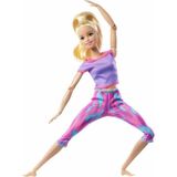 Ali The Stereo Lisinya Sarışın Desenli Taytlı Sonsuz Hareket Bebeği GXF04 Alithestereo Kız Çocuk İçin Eğlenceli Oyun Seti