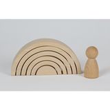 Ali Wooden Aliwooden Waldorf Naturel Mini Gökkuşağı