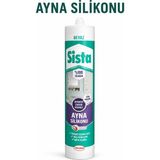 Alıç Ayna Silikonu Beyaz %100 Silikon Nötr Kürleşmeli Güçlü Yapıştırıcı Aynalara Zarar Vermeyen Silikon - 280 ML