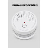 Alıç Pilli Duman Dedektörü 85 dB Alarm 9V Pil ile Çalışan Hassas Duman Sensörü EN14604 Sertifikalı