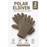 Alıç Polar Eldiven Soğuk Hava İçin Sıcak Tutan Yumuşak Dokulu Kışlık Eldiven - 2 Adet