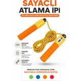 Alıç Sayaçlı Atlama Ipi Mekanik Sayaçlı Sünger Saplı Dayanıklı Örgü Ip Ev Spor Salonu Kardiyo Fitness Egzersiz Ipi - 1 ADET