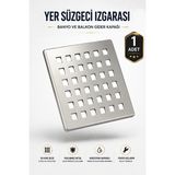 Alıç Yer Süzgeci Izgarası 9,5x9,5 cm Metal Banyo Duş Balkon Gider Kapağı - 9,5 x 9,5 cm