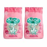 Alice 2x5 l (9,7 kg) Kartopu İnce Taneli Topaklaşan Pudra Kokulu Kedi Kumu