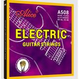 Alice A508-L Elektro Gitar Tel Seti - 10-46 Light (Eğitim - Manyetik Tepki) | Pürüzsüz Yüzey, Gelişmiş Manyetik Tepki, Uzun Süreli Akort Kararlılığı | Ölçü: .010 - .046 (6'Lı Tam Takım Set)