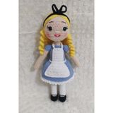 Alice Harikalar Diyarında Bebek Amigurumi Organik Oyuncak