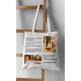 Alice In Wonderland Tasarım Bez Çanta Alışveriş Çantası, Kitap Çantası, Omuz Çantası, Tote Bag - 10D-Krem