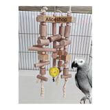 aliceshop Jako İskender Pakistan Amazon Macaw Kakadu Papağanı Ahşap Kemirme Ve Stres Oyuncağı