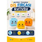 ALİCİM 3'lü Diş Fırçası Koruma Başlığı Pokemon Karakterli Hijyenik Seyahat Tipi Diş Fırçası Kılıfı