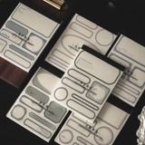 Alideco 180 adet Vintage Karalama Defteri Kağıdı Temel Yırtılabilir Sınır Scrapbooking Kağıdı Günlük Malzemeleri için, Önemsiz Dergiler için Dekoratif El İşi Kağıdı (biankuangji)