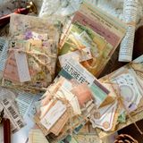 Alideco 400 adet karalama defteri kağıdı Vintage çiçek kelebek sınır Scrapbooking kağıdı, günlük malzemeleri için, dekoratif el işi kağıdı, önemsiz dergiler için (jiyiyoudiju)