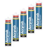Aliden 5 Adet 500 gr Soudal Kahverengi Mastik Silikonize