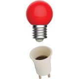 Aliden Fişli Duy LED Gece Lambası Ampul Duy Fişli (1 W - 1,5 W) Kırmızı