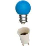 Aliden Fişli Duy LED Gece Lambası Ampul Duy Fişli (1 W - 1,5 W) Mavi