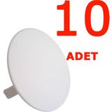 Aliden Lüx Buat Kapağı Bombeli 10 Adet - Beyaz - Yok