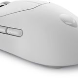 Alienware Pro Kablosuz Oyuncu Mouse – Beyaz – 545-BBFN 2.4GHz kablosuz, 26.000 DPI, 650 IPS, 6 programlanabilir tuş, USB-C şarj, 120 saat pil ömrü Lunar Light