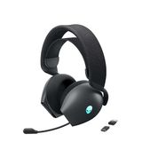 Alienware Üç modlu kablosuz oyun kulaklığı AW725H – 520-BBKK Dolby Atmos, AI gürültü bastırma, AlienFX-RGB, Tri-Mode bağlantısı, 55 saat pil ömrü Dark Side of The Moon