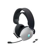 Alienware Üç Modlu Kablosuz Oyuncu Kulaklığı AW725H – Beyaz – 545-BBFV Dolby Atmos, AI gürültü bastırma, AlienFX-RGB, Tri-Mode bağlantısı, 55 saat pil ömrü Lunar Light