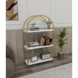 Aliis Life 3 Raflı Çok Amaçlı Dekoratif Metal Kitaplık Dolap