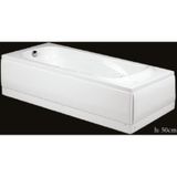 Alika 180 x 80 CM Dikdörtgen Panelli Düz Oturmasız Küvet